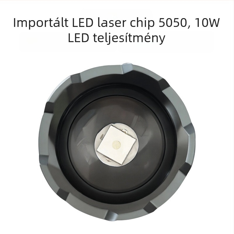 Éjszakai horgász lámpafej USB külső tápellátással, állandó áram, 5V állítható fókusz, három LED fényforrás, 200–500 m hatótávolság