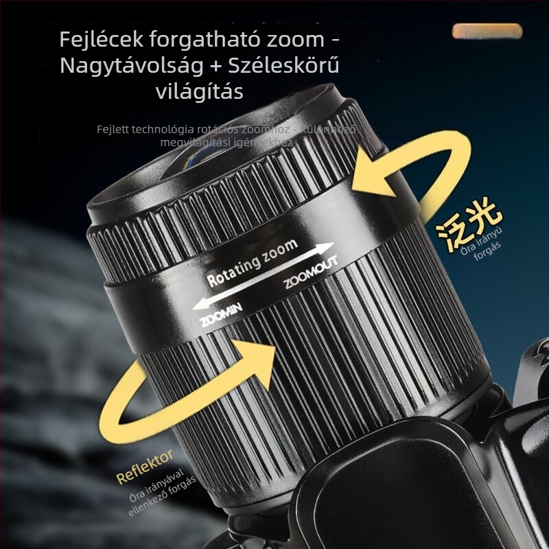 Újratölthető lézerfejlámpa, 4600mAh akkumulátor, 20W, hatótáv 500m+, 360° forgás, ABS ház