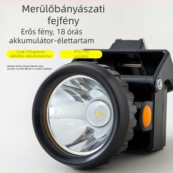 Egfei robbanásbiztos fejlámpa búvárkodáshoz LED, 38W, 3200mAh, újratölthető, vízálló, hatótáv több mint 500 m