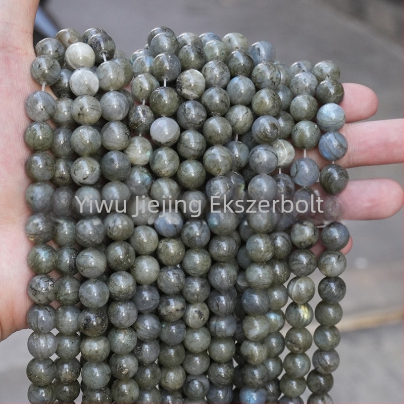 Természetes fehér, csillogó kő szabad gyöngyök, kerek, 10 mm, karkötő DIY, kiváló minőségű ékszer alkatrészek