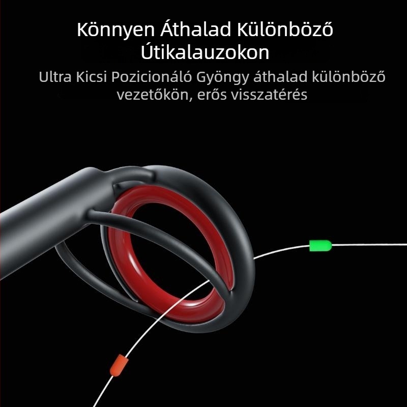 Pamut horgászzsinór-készlet csúszó úszókkal, pamutszálú csomókkal, dupla fél üregű gyöngyökkel hosszú dobásokhoz, dupla pozíciózáró — Anyag: selyem virág; Eredet: Más