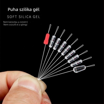 Átlátszó szilikon űrgyöngy készlet, ultra szoros, pöttyös víz-zöld színű, vonalszett kiegészítők