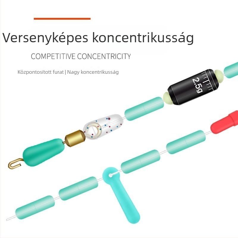 Átlátszó szilikon űrgyöngy készlet, ultra szoros, pöttyös víz-zöld színű, vonalszett kiegészítők