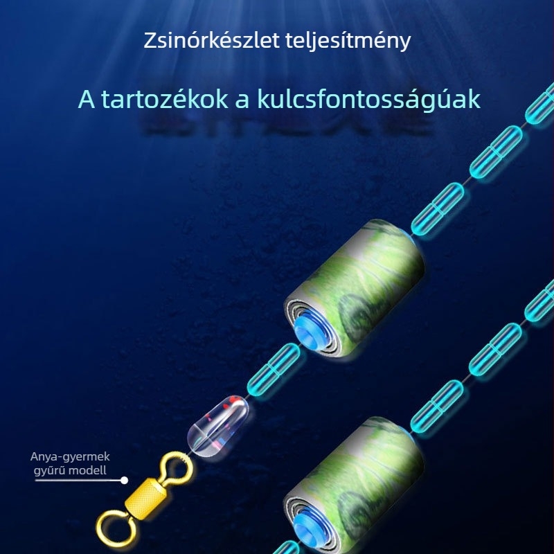 Space Beans fejlesztett verzió, 10 részes készlet (7+1+1), szilikon úszók vízi növényekhez, anti-tangle beads, horgászati kiegészítők