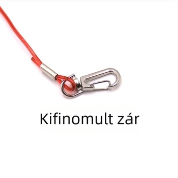 Acélhuzalos horgászzsinór botvédő kötél, 3–20 m hosszú, védő zsinór a bothoz space beads