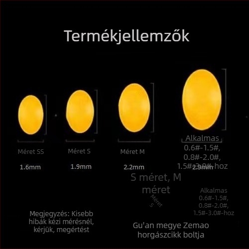Horgászorsó készlet szilikon zárógyöngyökkel, marhacsont-zároló gyöngyökkel és kis kiegészítőkkel