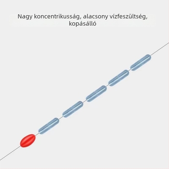 7+1 Átlátszó szilikon Space Beads, egyenes oszlopos kialakítású halászzsinór-készlethez