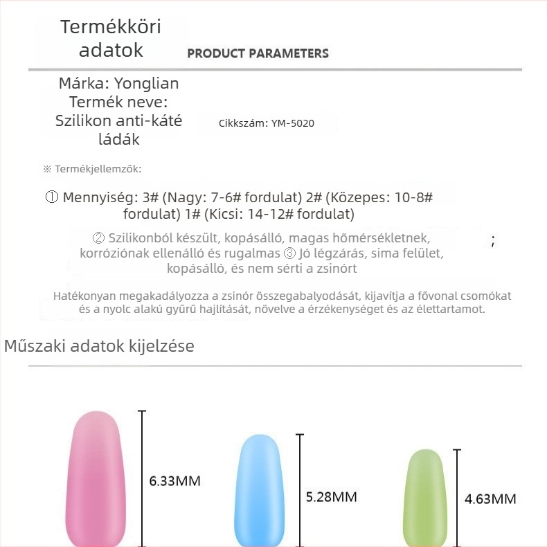 Yonglian Szilikon Anti-Klaff Bab, Amerikai Stílusú Forgó Elválasztó, Space Bean Horgászfelszerelés YM-5020, Eredet: Kína