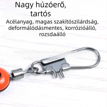 Sharpness Tengeri horgászat összekötő, rozsdamentes acélból, tű és úszó gyöngy