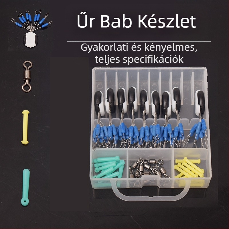 Horgász gyöngy készlet anti összekuszálódás funkcióval, ABS anyag, licencelt magáncímkés termék (ABS anyag, anti összekuszálódás funkció, licencelt magáncímke)