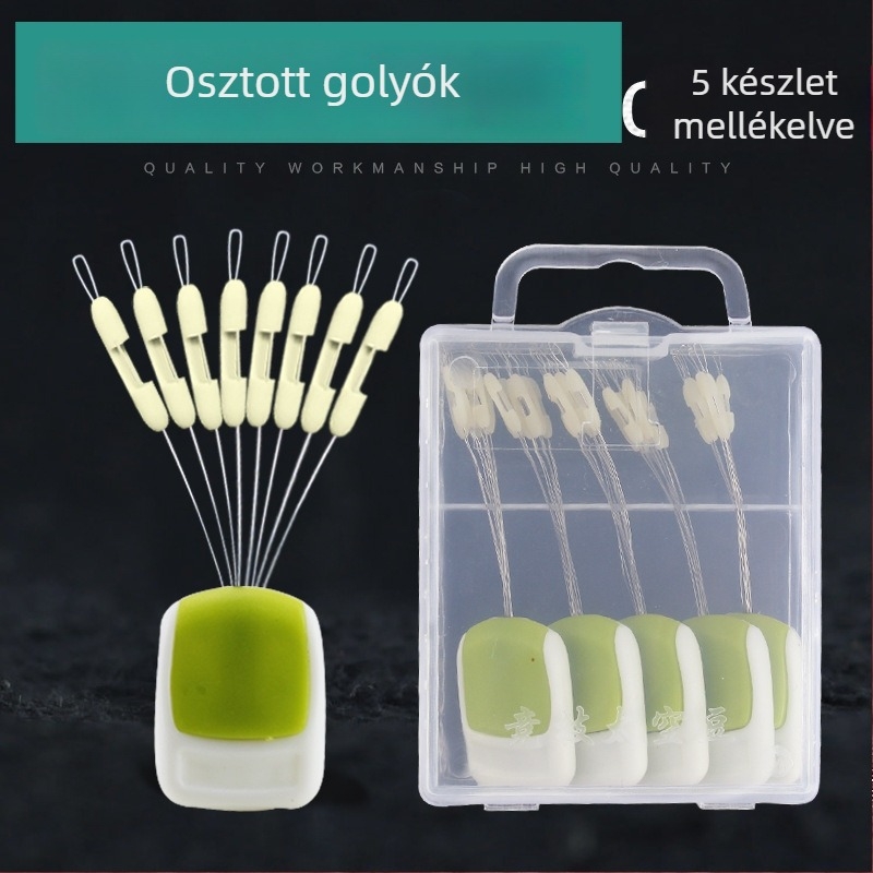 Ao Lake 5 darabos dupla horog szétválasztó, Space Bean típusú szilikon vonalszétválasztó, állítható vonalszétválasztó, horgászfelszerelés