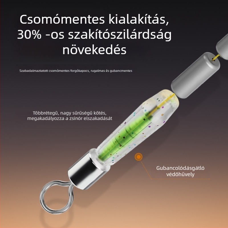 Csomó nélküli fő horgászati damil készlet, damil a végéhez, nylon