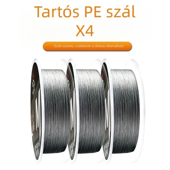 PE anyagú fő halászati damil – anyag PE, szakítószilárdság 6–100 lb, 20 db dobozban, márka famous eyes (PE, 6–100 lb, 20 db)