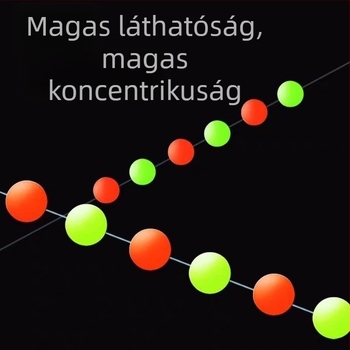 Szilikonból készült horgász zsinórkészlet űrgyöngyökkel, nagy láthatóságú gyöngyökkel, folyómenti horgászati kiegészítőkkel, gömb alakú fluoreszcens elemek