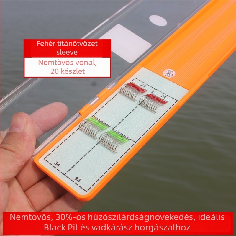 Fisherman nylon horgászvonal, rendkívül kemény, 100 darabos készlet