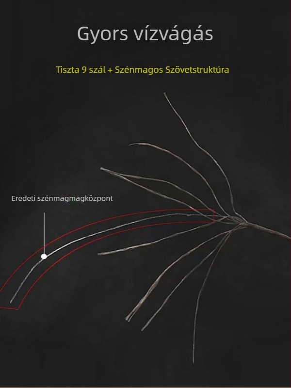 Szénmagos horgász zsinór, rendkívül erős, PE zsinór, 100 darabos csomag