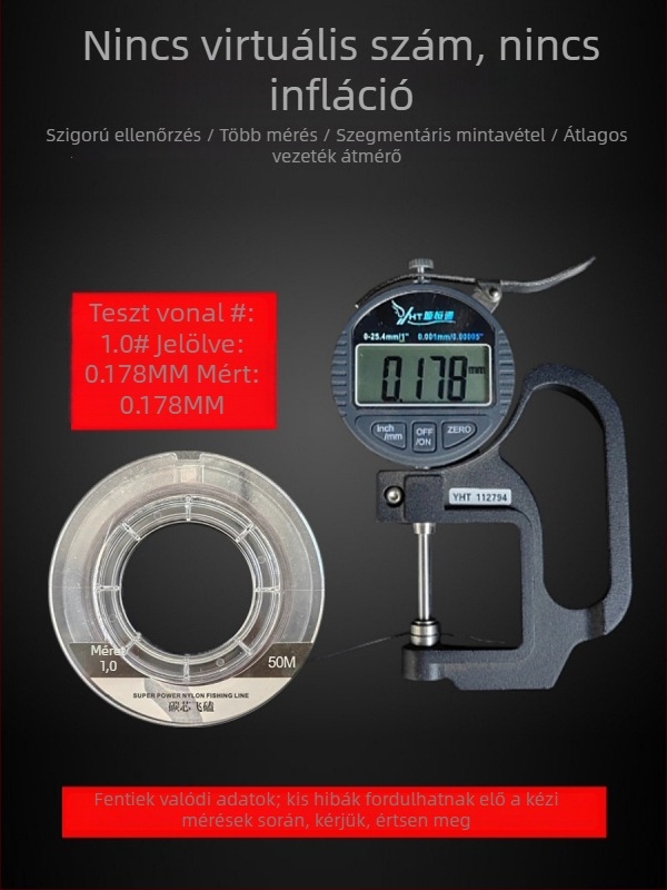 Szénmagos horgász zsinór, rendkívül erős, PE zsinór, 100 darabos csomag