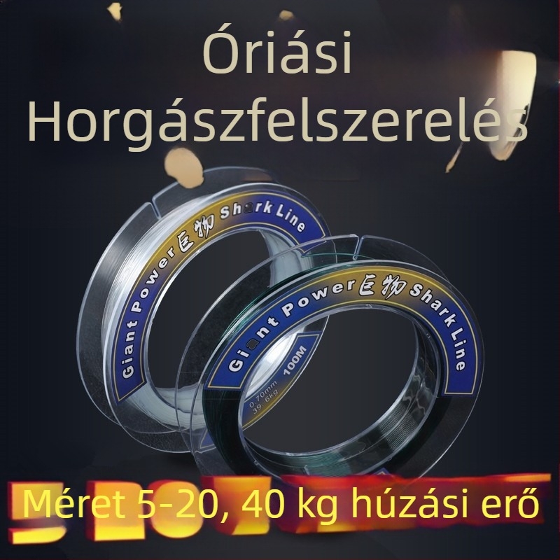 Fő horgász zsinór — nylon, 100 m, szakítószilárdság 30 kg, 5 db a dobozban