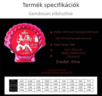 Fő halászati damil – Nylon, Shanghai Mermaid, szuper erős, 10 darabos csomag