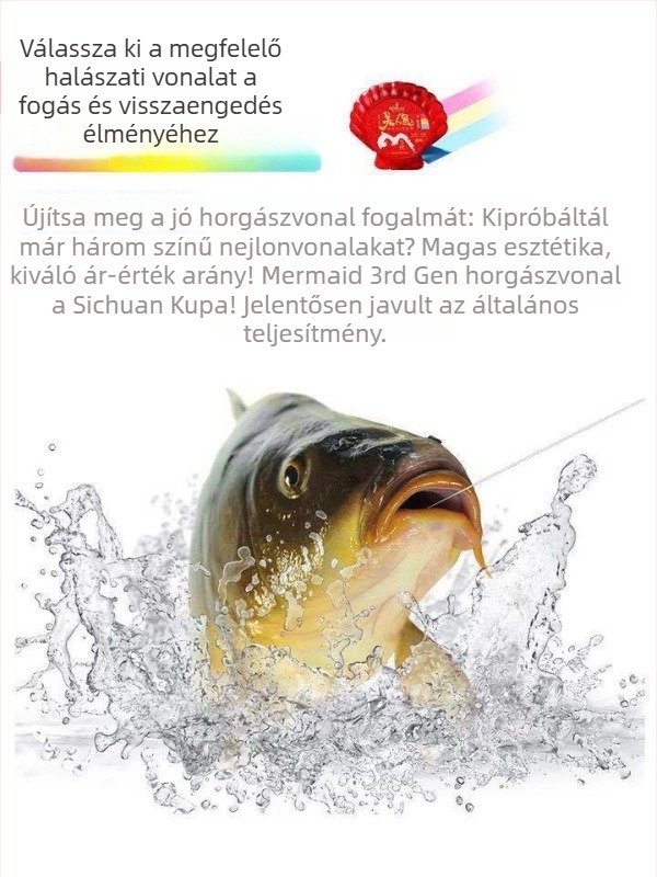 Fő halászati damil – Nylon, Shanghai Mermaid, szuper erős, 10 darabos csomag