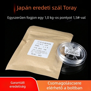 Fő horgászzsinór, nejlon, erős, 50 m hosszú, 10 tekercses doboz