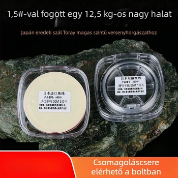 Fő horgászzsinór, nejlon, erős, 50 m hosszú, 10 tekercses doboz