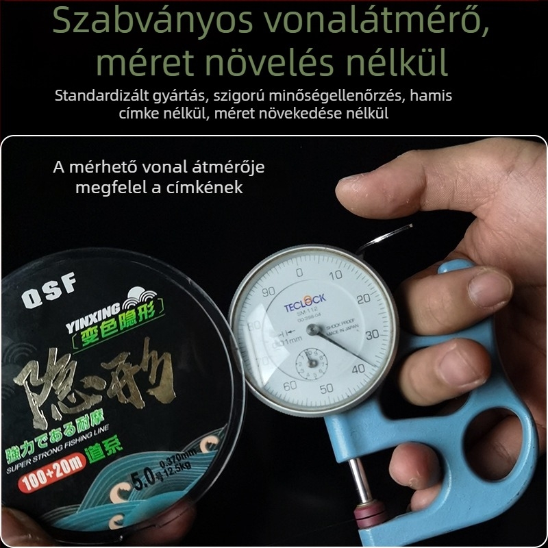Fő halászati vonal — Anyaga: Nylon; Szilárdság: Szuper erős; Márka: Thousand Silk Square; Csomagolás: 10 lemezek egy kis dobozban