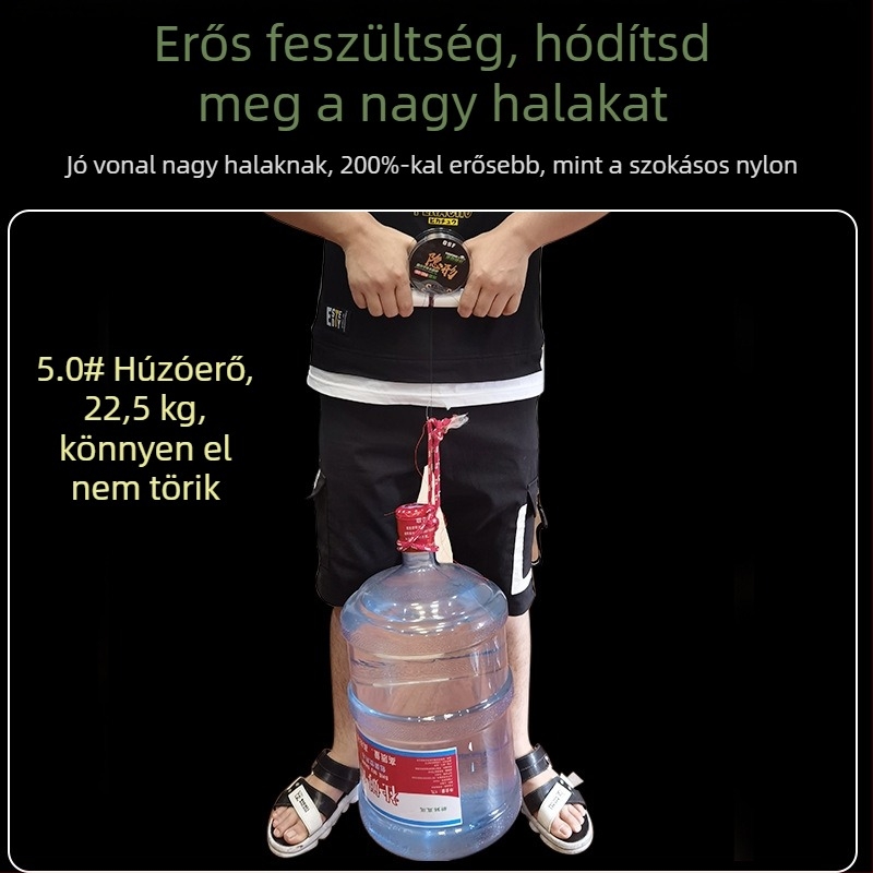 Fő halászati vonal — Anyaga: Nylon; Szilárdság: Szuper erős; Márka: Thousand Silk Square; Csomagolás: 10 lemezek egy kis dobozban