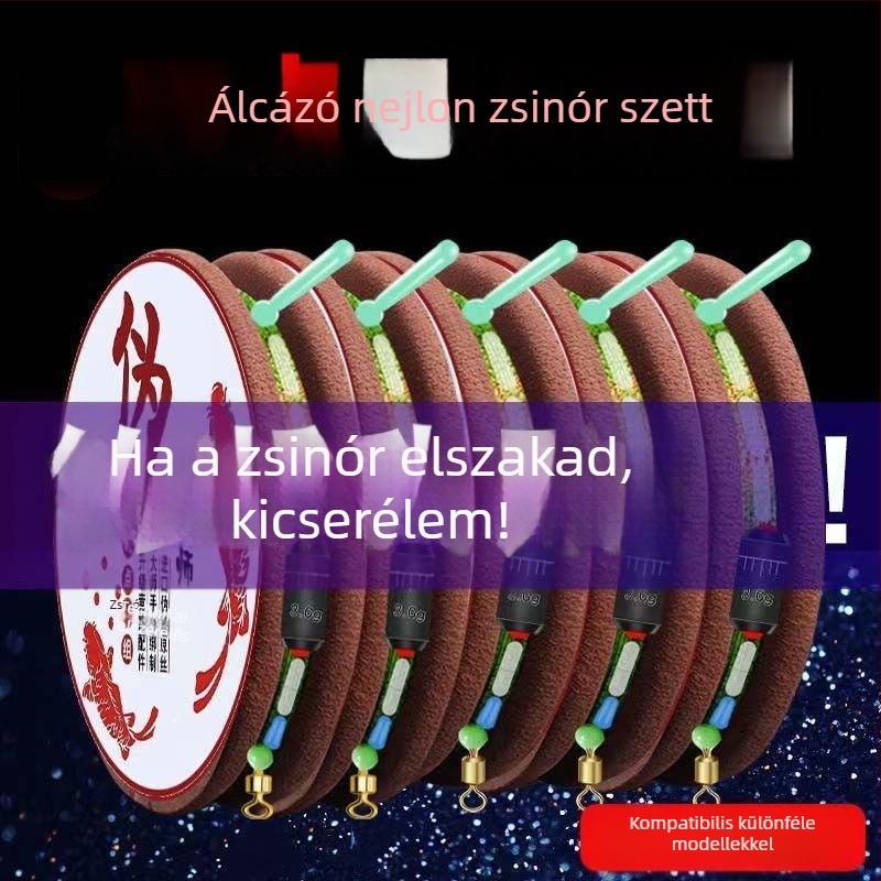 Kaisi fő halászati zsinór készlet – teljes zsinórkészlet nagy halakhoz