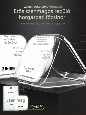 Heidi fő horgászvonal, karbonszerkezetű mag Hercules