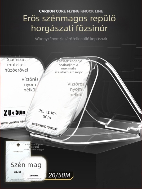 Heidi fő horgászvonal, karbonszerkezetű mag Hercules