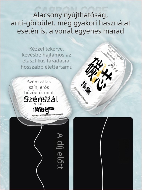 Heidi fő horgászvonal, karbonszerkezetű mag Hercules