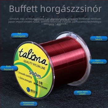 Fő damil horgászathoz, Bofite, nylon
