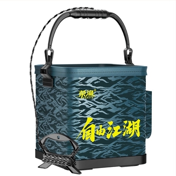 Hordozható összecsukható vízvödör élő halak számára, EVA anyag, kültéri horgászathoz