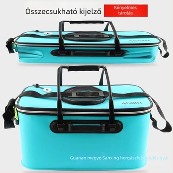 Élőhalas vödör összehajtható EVA dizájnlal, vastagított és többfunkciós (Anyag: EVA; Bruttó súly: 1)