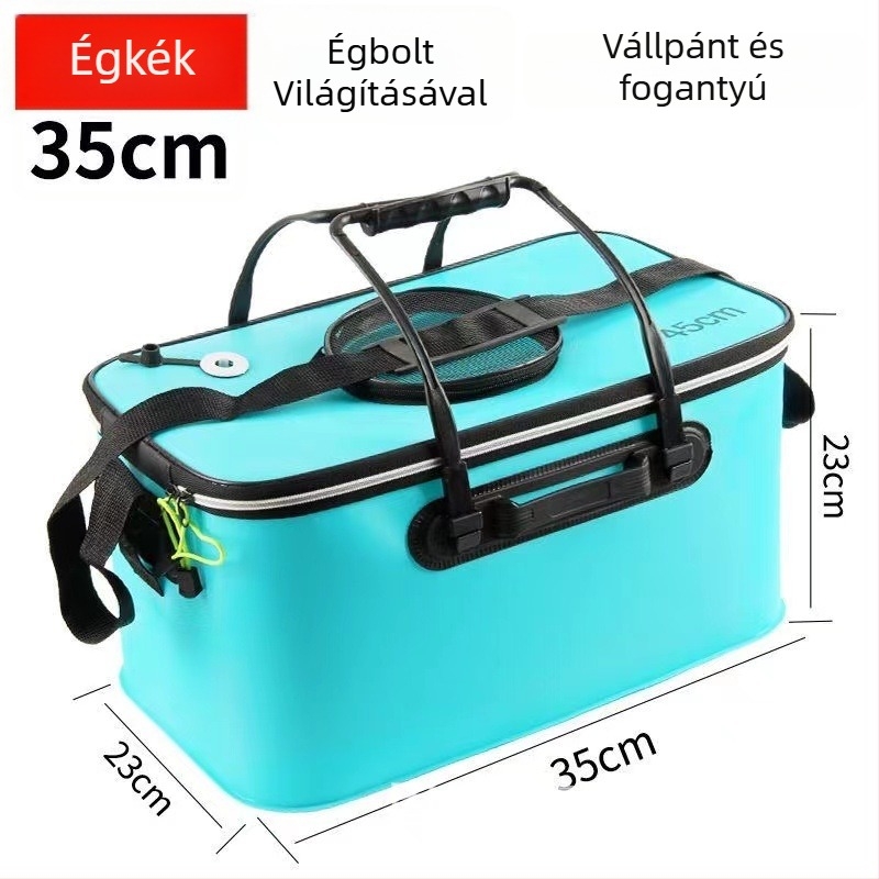 Élőhalas vödör összehajtható EVA dizájnlal, vastagított és többfunkciós (Anyag: EVA; Bruttó súly: 1)