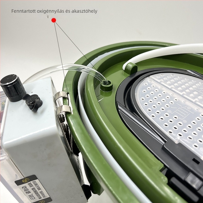 Kétszintes élőhalas vödör kültéri horgászathoz • Anyag: PP • Tömeg: 1 kg