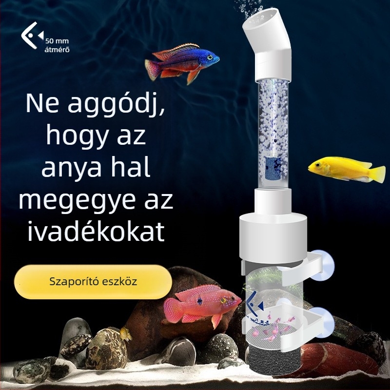 Ciklideknek szánt tojásinkubátor egyedi formájú kialakítással, akril burkolat, inkubációs funkció, akváriumi felszerelés, Yuer márka