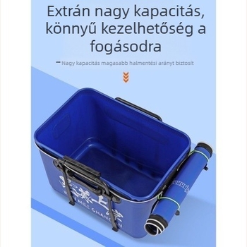 EVA halas vödör – egy darabból készült, vastag falú, élő halak és csalizás számára