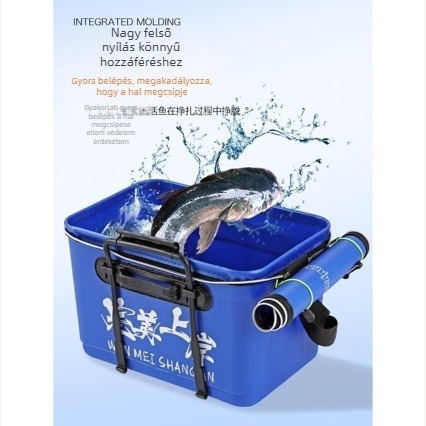 EVA halas vödör – egy darabból készült, vastag falú, élő halak és csalizás számára