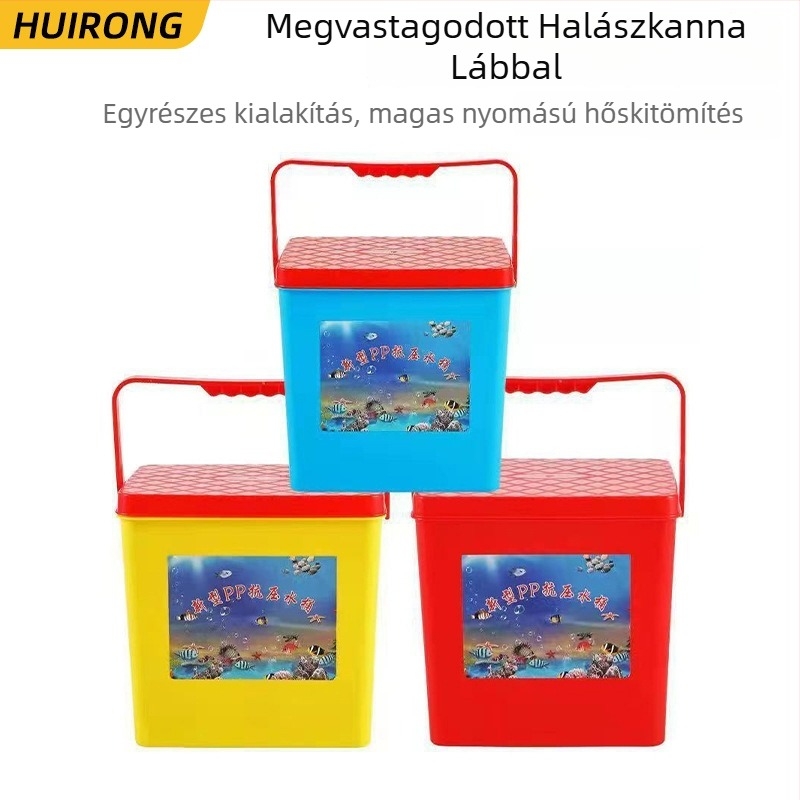 Anyag: műanyag; Vastagított ülő horgászvödör; Súly: 50; Modell: plastic thickened sit-on fishing bucket