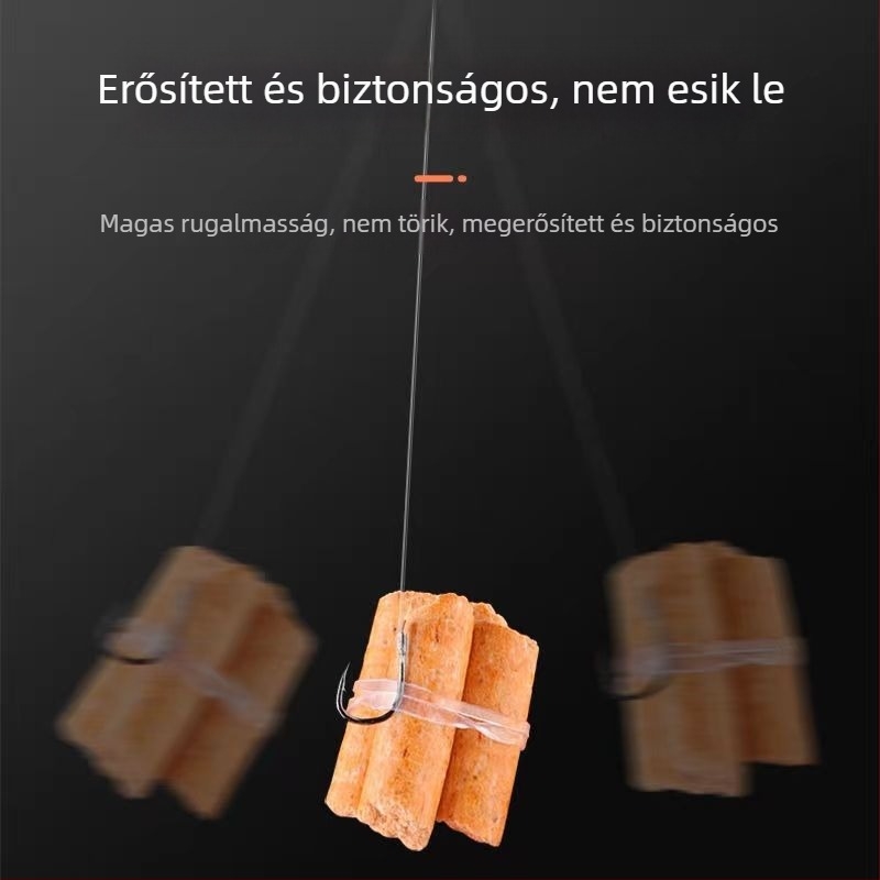 Sheng Jie Kun Horgász-kiegészítők: etetőeszköz gumiszalaggal és átlátszó gyűrűvel