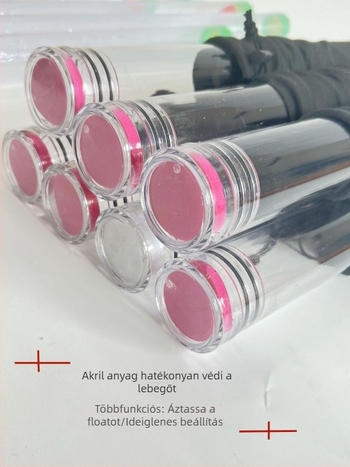 Horgászúszócső – Átlátszó, Megerősített, Hosszabbított, Több rekesz, Akril
