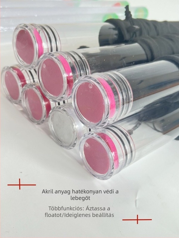Horgászúszócső – Átlátszó, Megerősített, Hosszabbított, Több rekesz, Akril