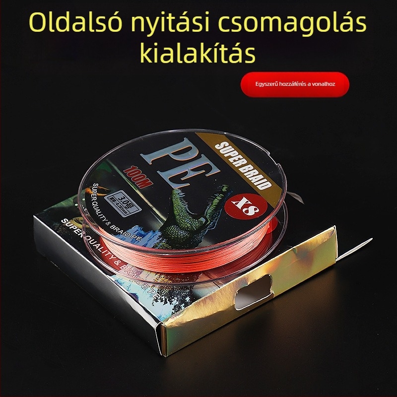 Fő halászati damil - Crocodile hunting, PE, erős, 100 darabos csomag, halászati damil