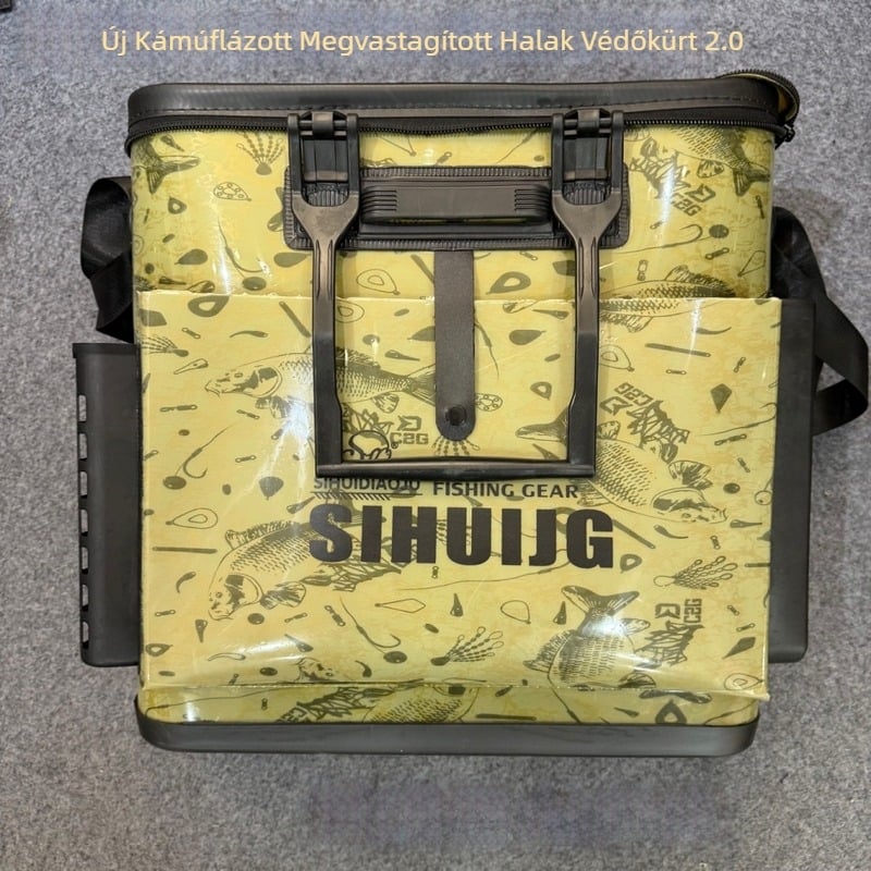 Integrált többfunkciós horgász vödör élő halak számára (Anyag: EVA; Márka: Four Meetings; Élő halak számára)