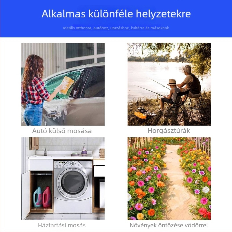 Összecsukható horgászvíz-vödör kötéllel és ugrás elleni hálóval