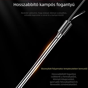 Waves alháló alatti kettős horogkészlet, tüskés horogok, 200 darab horgászat