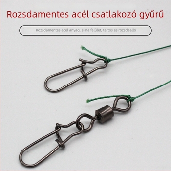 Bojiang Gubancmentes készlet tengeri horgászathoz, nagy horoggal és damillal