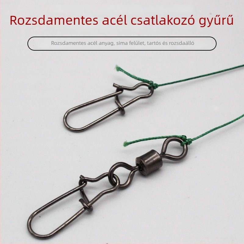 Bojiang Gubancmentes készlet tengeri horgászathoz, nagy horoggal és damillal
